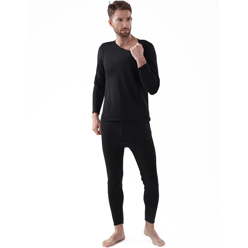 Winter Thermal Underwear Long Johns Men's Keep Warm Tops + Pants Set Thick Clothes Comfortable Thermo Underwear Sets