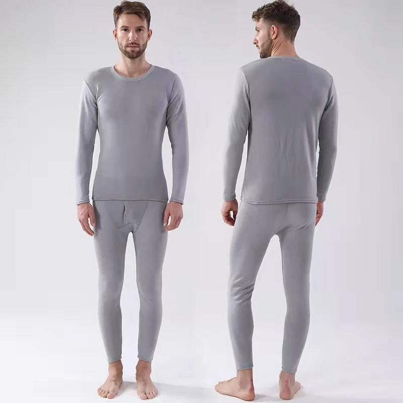 Winter Thermal Underwear Long Johns Men's Keep Warm Tops + Pants Set Thick Clothes Comfortable Thermo Underwear Sets