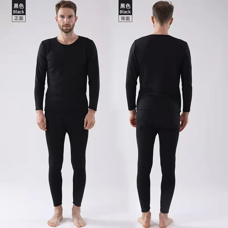 Winter Thermal Underwear Long Johns Men's Keep Warm Tops + Pants Set Thick Clothes Comfortable Thermo Underwear Sets